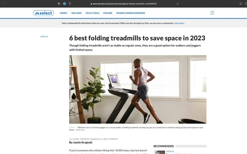 Press: 6 best folding treadmills to save space in 2023 feat. Zach Moxham