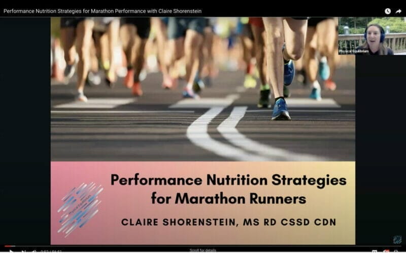 Unleash Your Marathon Potential with “Performance Nutrition Strategies for Marathon Performance with Claire Shorenstein”!
