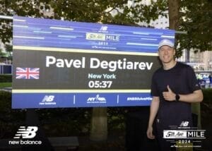 Running Coaching Client Pavel at the NYC NYRR 5th Ave Mile Race 2024